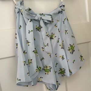 Sunday Best Light Blue Floral Shorts